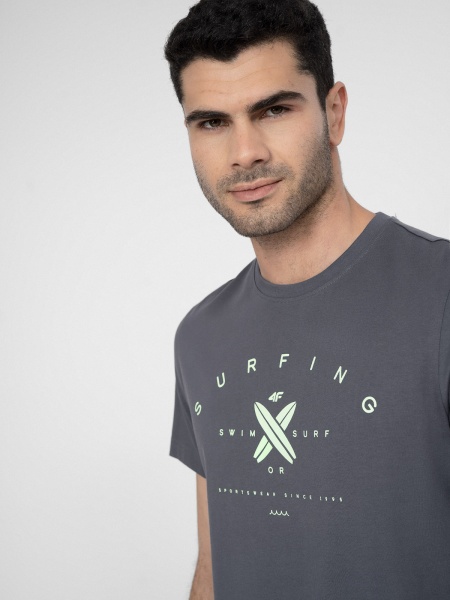 Футболка 4F TSHIRT M366 4FSS23TTSHM366-22S р.M сірий