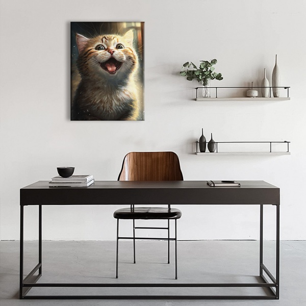 Постер Котик-пушистик 40х50 40x50 см Brushme CN5352M 