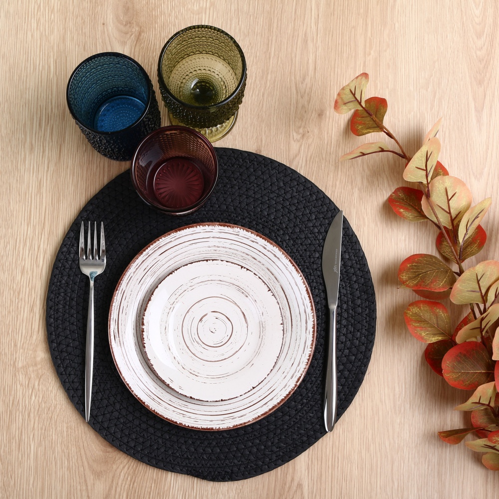 Коврик для сервировки Flamberg Woven Black 35 см