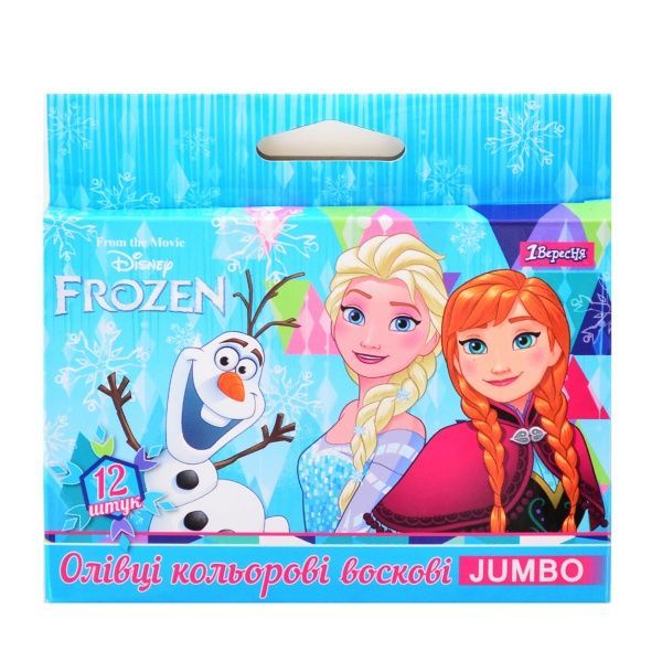 Олівці воскові JUMBO 12 шт. 1 вересня