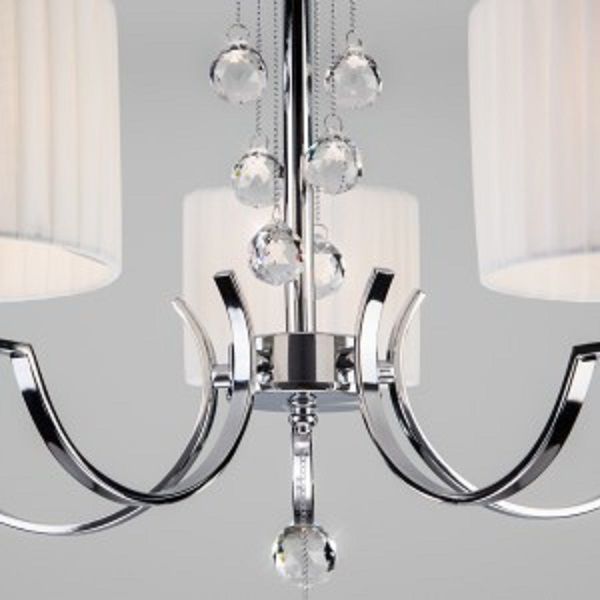 Люстра подвесная Strotskis Napoli 5x40 Вт E14 хром 60095/5