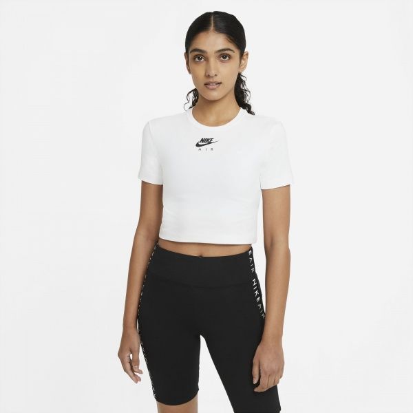 Футболка Nike W NSW AIR SS TOP CROP CZ8632-100 р.XL білий