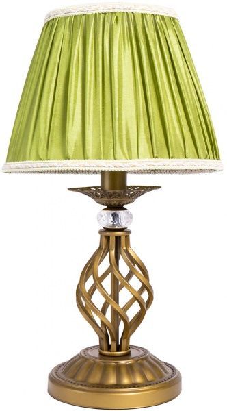 Настільна лампа Altalusse 1x40 Вт E14 античне золото/зелений INL-6121T-11 Golden 