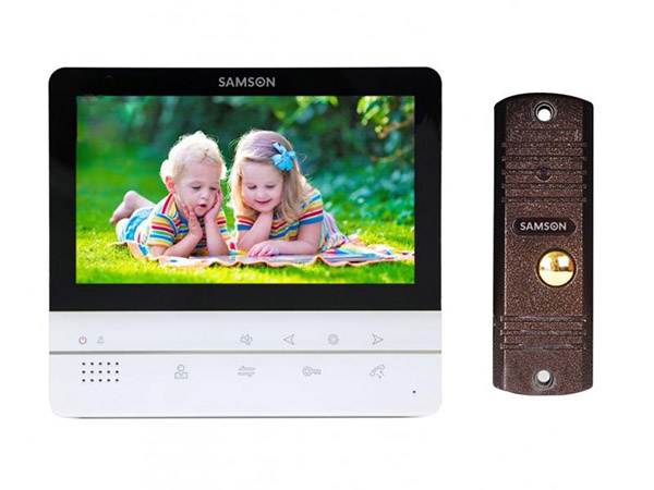 Комплект видеодомофона Samson SW-351+SW-301 SW-351FHD(white)