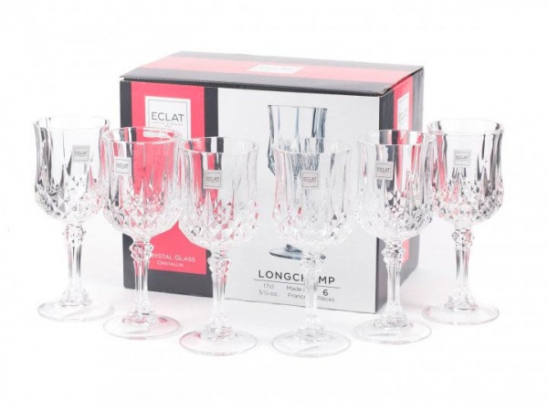 Набор бокалов для вина Longchamp 250 мл 6 шт. Cristal Darques 