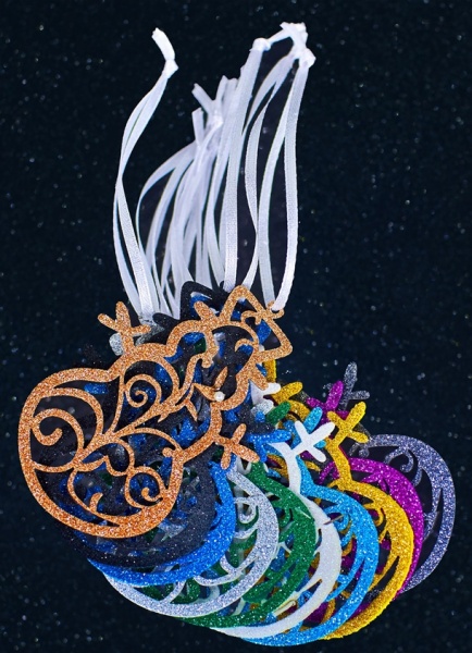 Подвеска Снеговик 7,5 см разноцветный 1220363