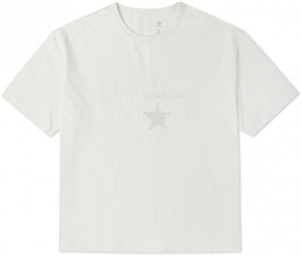 Футболка Converse Chuck 70s Embroidered Tee 10021980-103 р.S білий