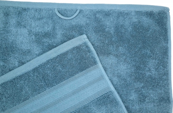 Рушник махровий Yoruk 50x90 см синій оксамит La Nuit 