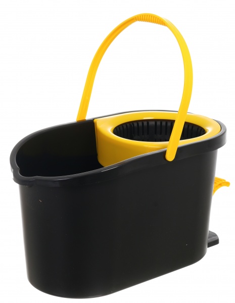 Комплект швабра и ведро с автоматическим отжимом для уборки Apex Espresso Plus 