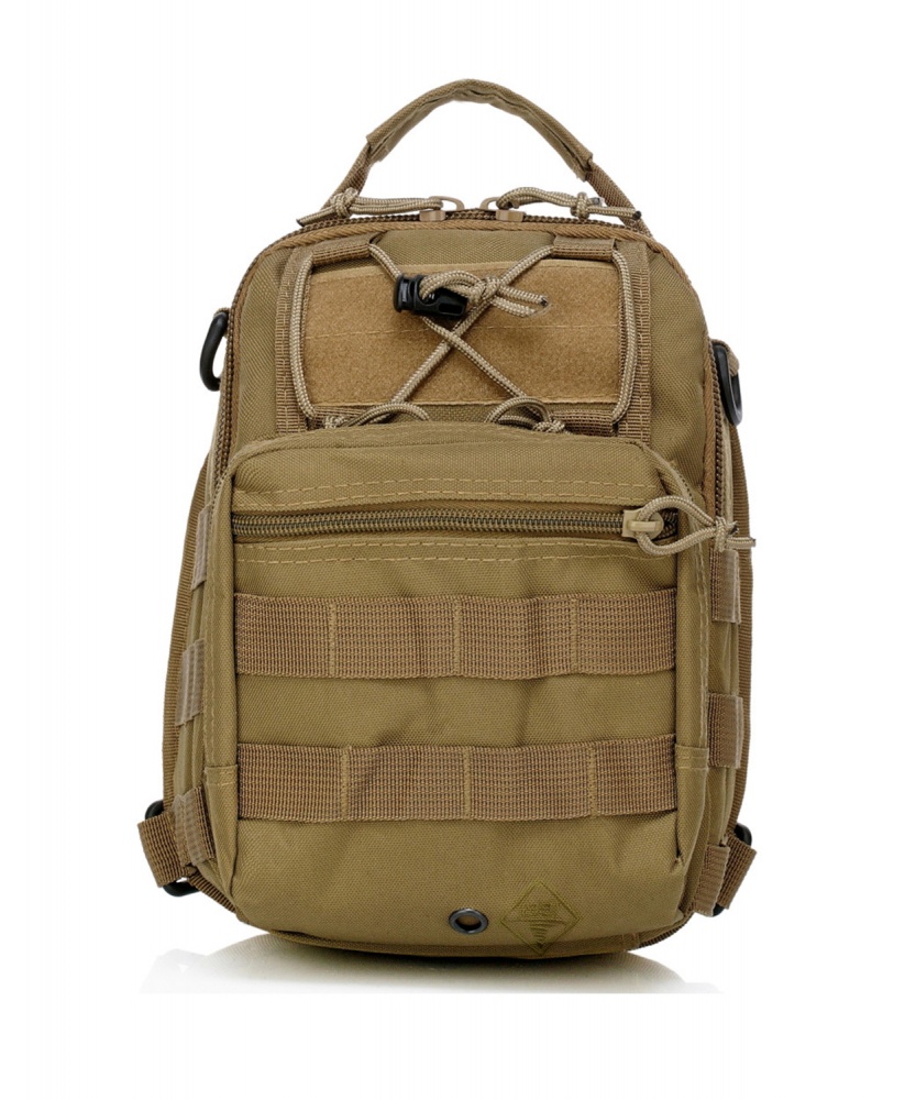 Сумка-рюкзак 1991 ТМ нагрудная тактическая OXFORD 7л TAN