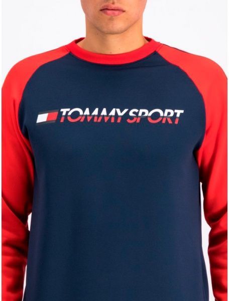 Джемпер Tommy Hilfiger FLEECE TAPE CREW S20S200276401 р. XL темно-синий