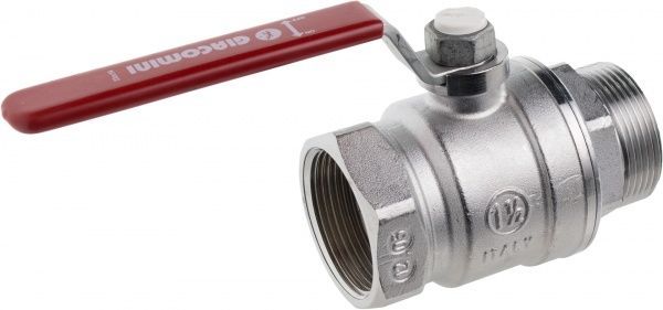 Кран шаровой Giacomini 1 1/2 ВН ручка