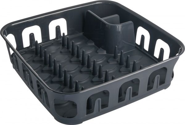 Сушарка для посуду Essentials 39x39x10,1 см темно-сіра Curver