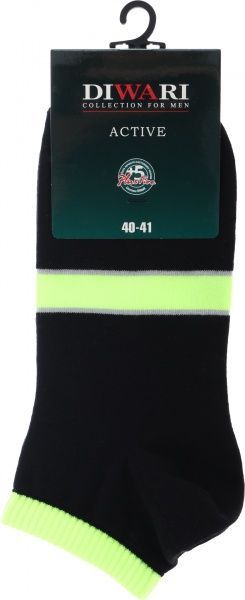 Шкарпетки Diwari ACTIVE (короткі) 066 р. 25 чорний 