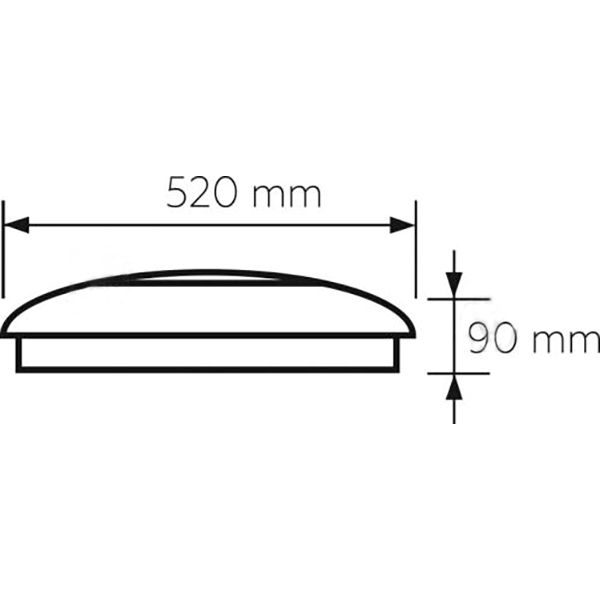 Світильник світлодіодний Eurolamp Amber N20 з пультом ДК 72 Вт білий 3000-6500 К 