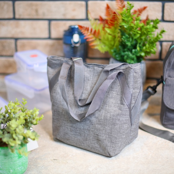 Термосумка Comfort 33х15х23 см сіра Flamberg