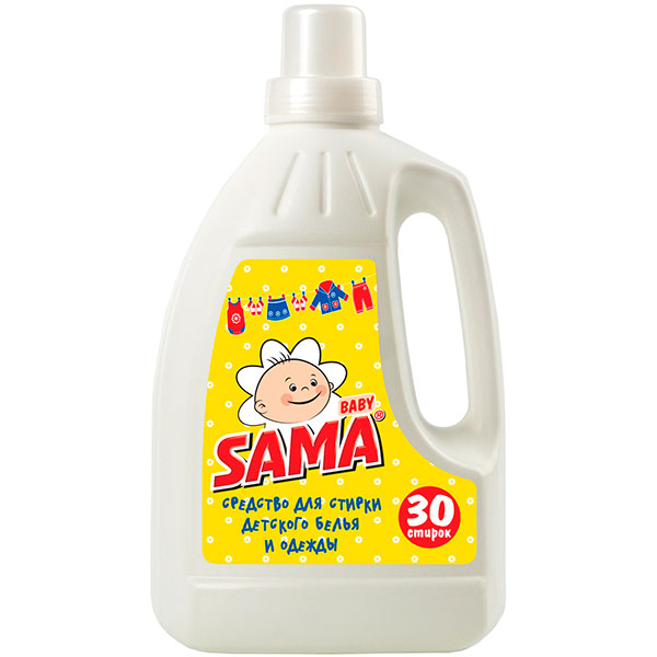 Гель для машинной стирки SAMA Вaby 1,5 л