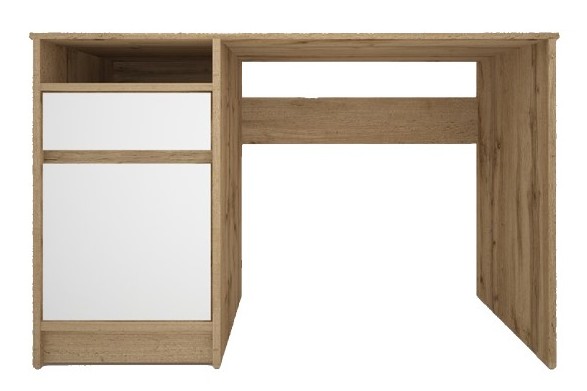 Стол письменный LION Бергамо нимфея альба / дуб аппалачи 