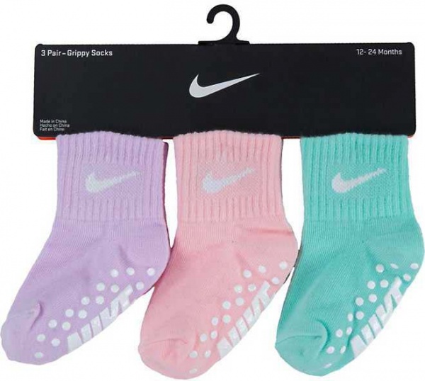 Шкарпетки Nike ANKLE NN0754-P6I р.12 фіолетовий/рожевий/блакитний 3 шт.
