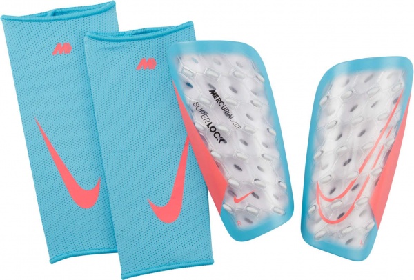 Щитки футбольні Nike MERCURIAL LITE SUPERLOCK DN3609-100 р.S різнокольоровий