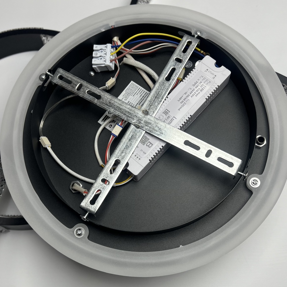 Люстра світлодіодна Luminaria 100 Вт LED-модуль чорний AKRILIKA ROUND 100W 4R BLACK