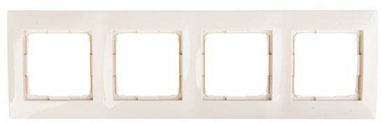 Рамка четырехместная Simon Premium универсальная крем DR4/41