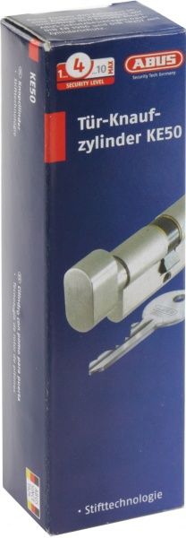 Цилиндр Abus KE50 30x30 ключ-вороток 60 мм матовая латунь