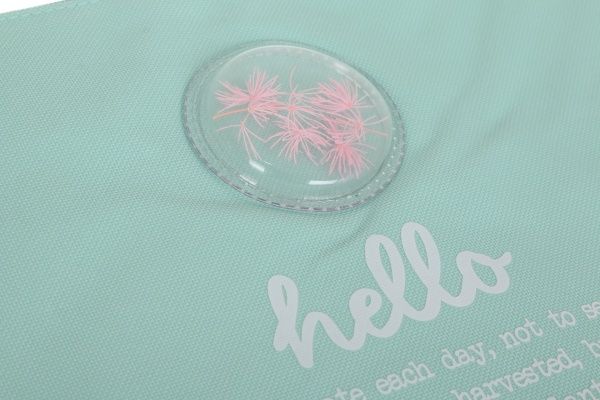 Папка Plants розовая