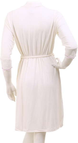 Халат женский megotex Moon р. M сумрачно-белый