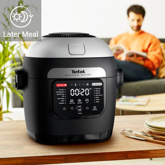 Мультиварка-мультипіч Tefal 2в1 MULTICOOK ACTIFRY MY741CF1