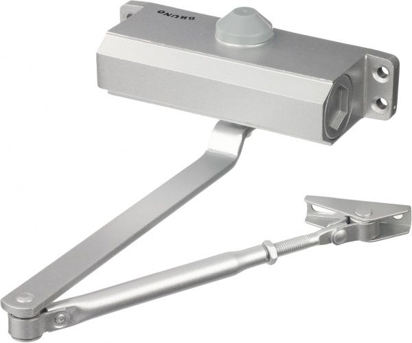 Доводчик дверний Bruno BR3 матовий хром 50 кг