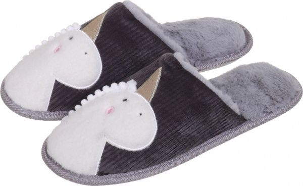 Капці домашні La Nuit Юнікорн р. 40/41 сірий 