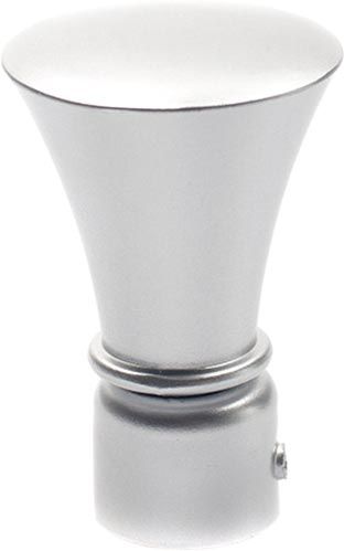 Наконечник Trompete Gardinia Alabama наборной d20 мм серебряный 