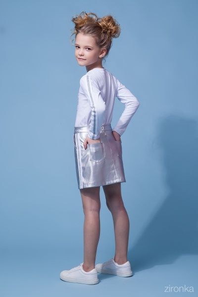 Футболка з довгим рукавом Zironka р.146 білий 44-9001-2 