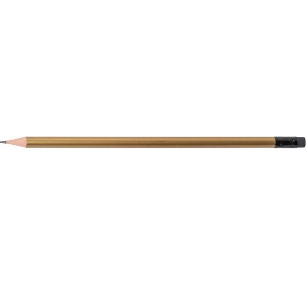 Олівець чорнографітний 12шт /уп Metallic HB корпус асорті з гумкою E11328 Economix