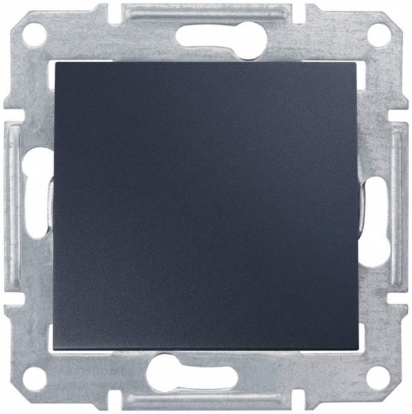 Вимикач кнопковий Schneider Electric Sedna без підсвітки 10 А 250В IP20 графіт
