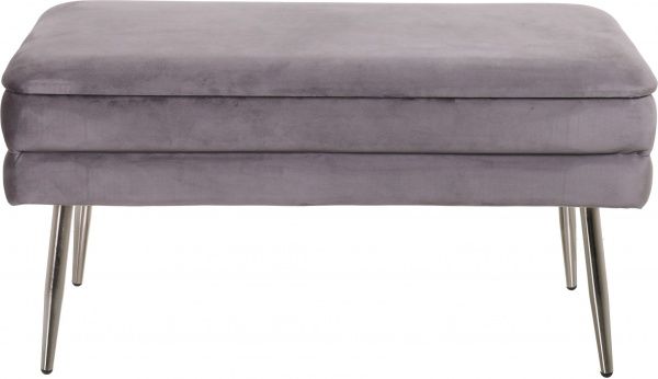 Сундук-пуф Pierre 79,5х37,5х42 см тепло-серый 