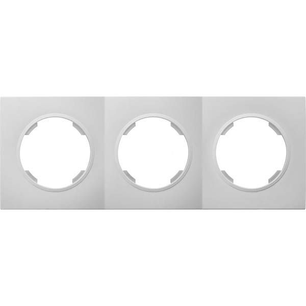 Рамка трехместная HausMark Bela универсальная белый SNG-FRP.RD20G3-WH