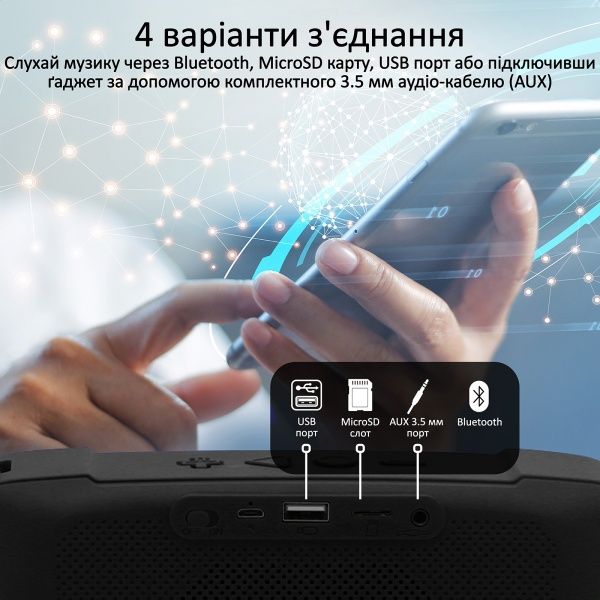 Портативна колонка Promate OutBeat 6 Вт 2.0 black 