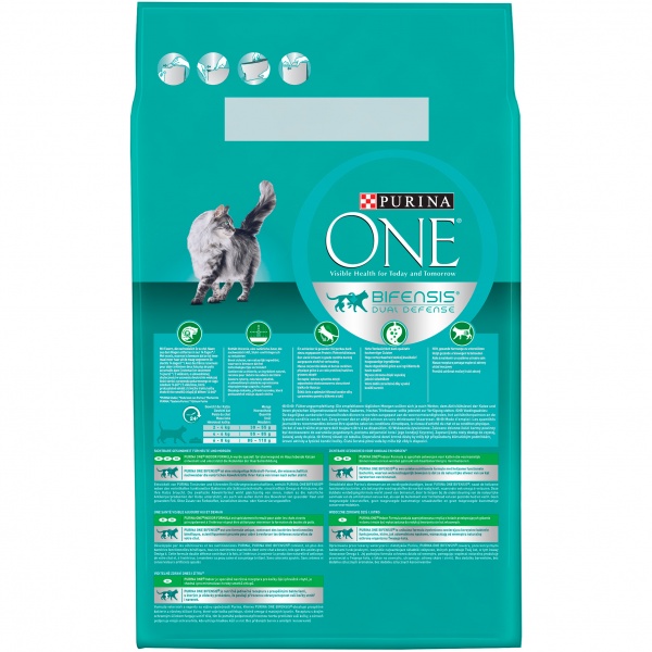 Корм сухой для котов Purina One Indoor Formula с индейкой и цельными злаками 3 кг