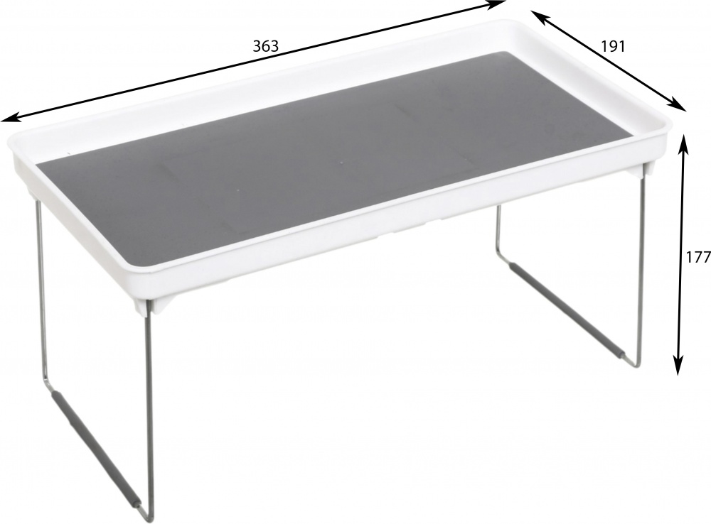 Полиця Flamberg для зберігання складна 36х19х18 см сірий з білим Foldable shelf