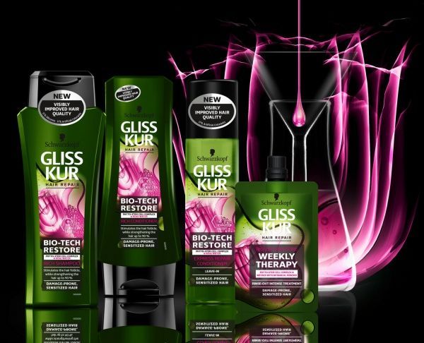 Экспресс-кондиционер Gliss Kur Bio-Tech Restore для чувствительных и склонным к повреждению волосам 200 мл