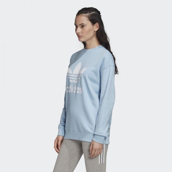 Світшот Adidas TRF CREW SWEAT FM3289 р. 34 блакитний