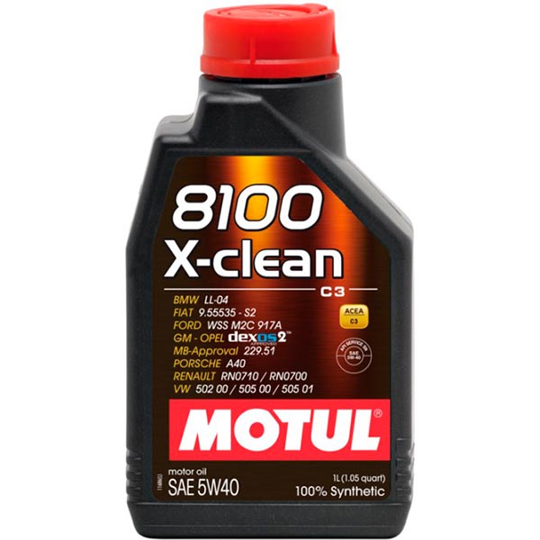 Моторне мастило Motul 8100 X-Clean SAE 5W-40 1 л
