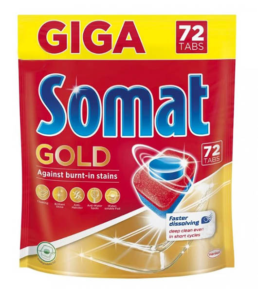 Таблетки для ПММ Somat Gold Giga 72 шт.