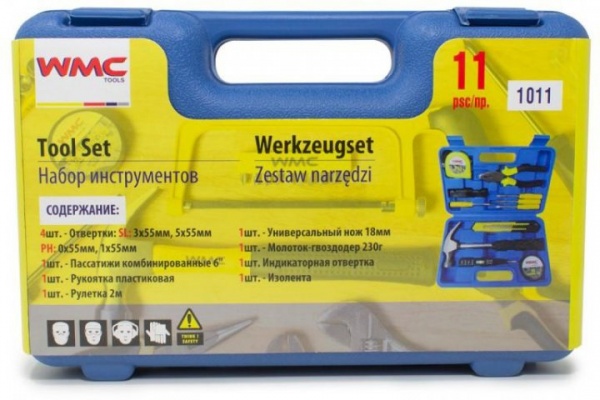 Набор ручного инструмента WMC TOOLS 11 шт. WT-1011