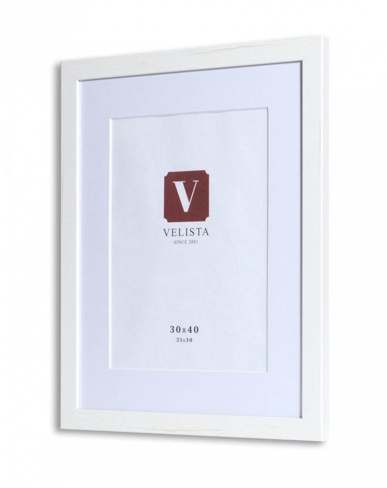 Фоторамка с паспарту Velista 24W-6003v 30х40/21х30 см белый