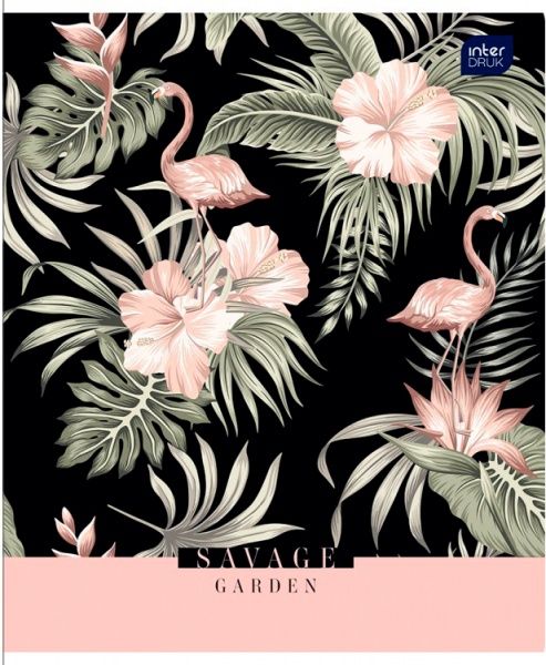 Тетрадь школьная 60 листов в клетку Dark jungle в ассортименте InterDRUK