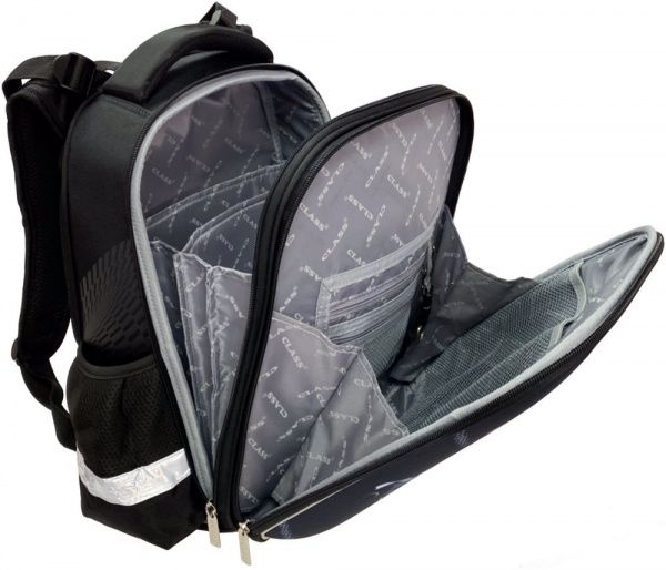 Рюкзак каркасный CLASS SchoolCase Speed Car 2 отделения 2117C