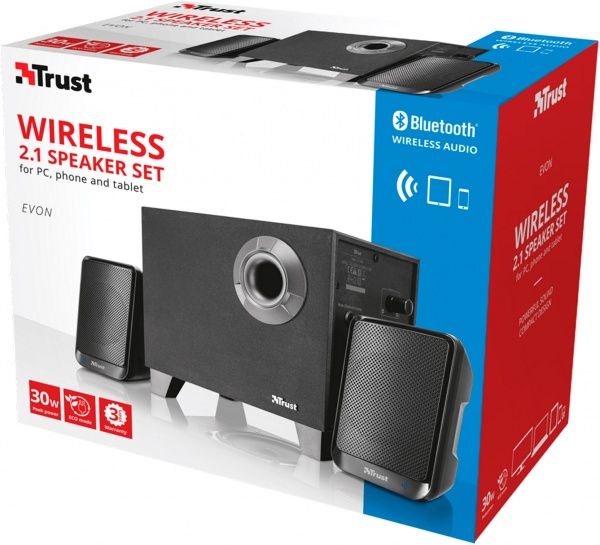 Акустична система Trust Evon Wireless Speaker Set with Bluetooth 2.1 black 